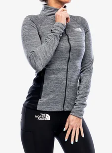 Bluza rozpinana damska The North Face AO Midlayer FZ - grey/blk - Bluzy sportowe damskie - miniaturka - grafika 1
