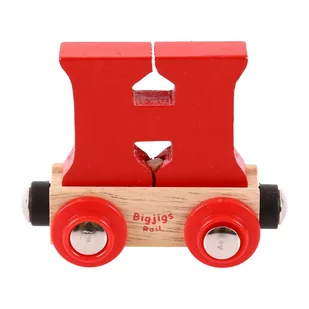 Bigjigs Toys Wagon z literką H (6) BR108 - Pociągi dla dzieci - miniaturka - grafika 1