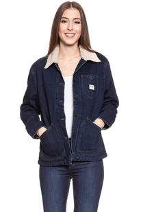 Damska kurtka jeansowa Lee SHERPA CHORE JACKET S - Kurtki damskie - miniaturka - grafika 1