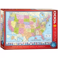 Puzzle - Puzzle 1000 Mapa Stanów Zjednoczonych 6000-0788 - miniaturka - grafika 1