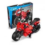 Klocki - Klocki Technic Sportowy Motocykl Zdalnie Sterowany - CaDA C51024W - miniaturka - grafika 1