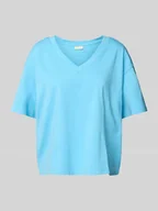 Koszulki i topy damskie - T-shirt o pudełkowym kroju z czystej bawełny - miniaturka - grafika 1
