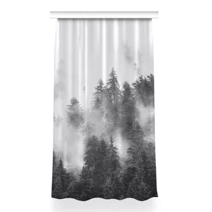 Gotowa zasłona z nadrukiem Mglisty las 150x260 cm, Fabricsy - Zasłony - miniaturka - grafika 1