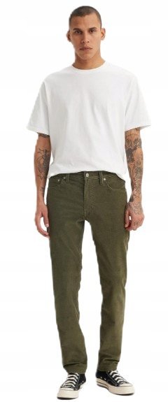 LEVI'S JEANSY MĘSKIE PROSTE KLASYCZNE KHAKI Z BAWEŁNY 33/32 XQA