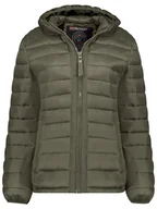 Kurtki damskie - Geographical Norway Kurtka pikowana "Carlitilimo" w kolorze khaki - miniaturka - grafika 1