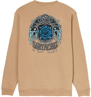 bluza męska SANTA CRUZ DRESSEN ROSE ONE CREW Taupe - Bluzy męskie - miniaturka - grafika 1