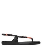 Sandały damskie - Calvin Klein Sandały Beach Sandal Rope Pu 2 HW0HW02967 Czarny - miniaturka - grafika 1