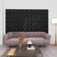 Panele ścienne i boazeria - Lumarko Panele ścienne 3D, 24 szt., 50x50 cm, czarny origami, 6 m² - miniaturka - grafika 1