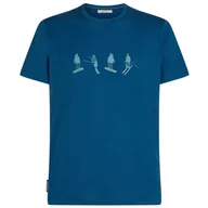 Koszulki sportowe męskie - Koszulka męska Icebreaker Men Merino 150 Tech Lite SS Tee Snow Day Rozmiar: L / Kolor: niebieski - miniaturka - grafika 1