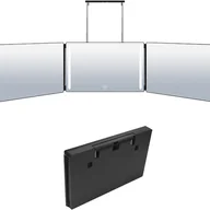 Lusterka do makijażu - Obrotowe lustro 360° z oświetleniem LED, składane lusterko do makijażu, regulowana wysokość, do golenia, stylizacji i farbowania włosów. - miniaturka - grafika 1