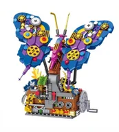 Klocki - Klocki Motyl Mechaniczny Zestaw Klocków Ruchome Elementy Kolorowy 05 - miniaturka - grafika 1