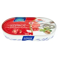 Konserwy i dania rybne - Łosoś Szprot popularny w sosie pomidorowym 175g ŁOSOŚ - miniaturka - grafika 1