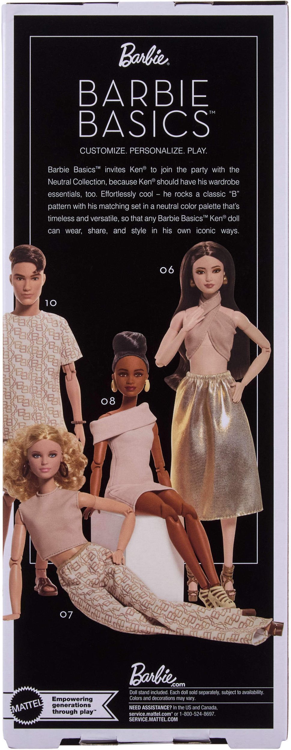 Lalka Barbie Mattel Mattel Signature Basics Ken JJX29+ Lalka kolekcjonerska JJX25