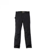 Spodnie sportowe męskie - Spodnie Carhartt Stretch Duck Double Front Black - miniaturka - grafika 1