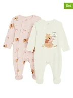 Śpiochy dla niemowląt - COOL CLUB Śpioszki (2 szt.) w kolorze kremowym i jasnoróżowym - miniaturka - grafika 1