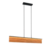 Lampy sufitowe - KALEA 355510130 lampa wisząca podświetlania deska LED 39W 3000K DIM wykończenie czarne - miniaturka - grafika 1