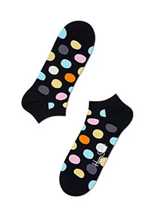 Skarpetki męskie - Happy Socks Big Dot, kolorowe i zabawne, Skarpety dla kobiet i mężczyzn, Czarny-Niebieski-Pomarańczowy-Liliowy-Żółty (41-46) - grafika 1
