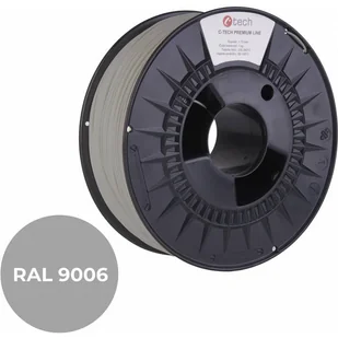 Filament do drukarki 3D C-TECH PREMIUM LINE, PETG, RAL9006, 1,75mm, 1kg, White aluminium - Filamenty i akcesoria do drukarek 3D - miniaturka - grafika 1