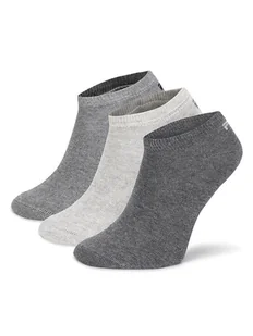 Fila Skarpety Niskie Męskie F9100-AW24 (3-pack) Szary - Skarpetki męskie - miniaturka - grafika 1