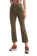Spodnie damskie - Desigual jeansy damskie, Grün, 40 - miniaturka - grafika 1