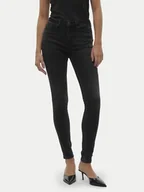 Spodnie damskie - Vero Moda Jeansy Flash 10298722 Czarny Skinny Fit - miniaturka - grafika 1