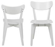 Krzesła - Krzesło do jadalni Roxby, krzesło retro, krzesło kuchenne, białe krzesło - miniaturka - grafika 1