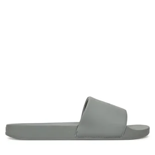 Klapki Calvin Klein Pool Slide W/ Ck Square HM0HM01754 Szary - Klapki i japonki męskie - miniaturka - grafika 1