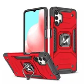 Etui i futerały do telefonów - Wozinsky Ring Armor pancerne hybrydowe etui pokrowiec + magnetyczny uchwyt Samsung Galaxy A73 czerwony - miniaturka - grafika 1
