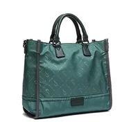 Torebki damskie - Abbacino Torba shopper z materiałów pochodzących z recyklingu z nadrukiem, niebieski - miniaturka - grafika 1
