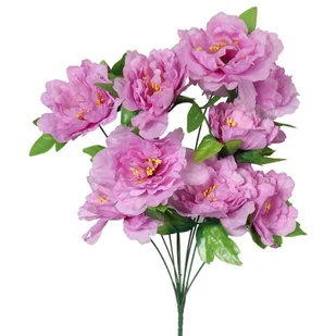 Bukiet 9 Piwonii - Sztuczne kwiaty - miniaturka - grafika 1