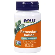 Witaminy i minerały - Now Foods Foods FOODS Potassium Iodide (Jodek Potasu) 30mg 60 tabl. NW400 - miniaturka - grafika 1