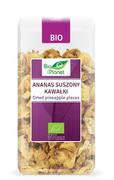 Owoce świeże i suszone - Bio Planet Ananas Suszony Kawałki BIO 100g - - miniaturka - grafika 1