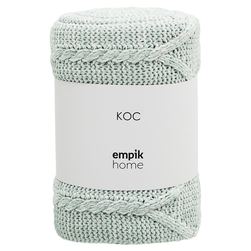 Empik Home, Koc, miętowy, 127 x 178 cm