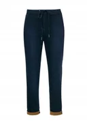 Spodnie damskie - Taifun 220030-11177, joggery damskie, r.48, granatowe - miniaturka - grafika 1