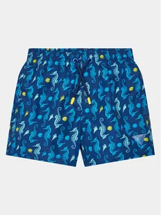 Guess Szorty kąpielowe L4GZ05 WG2A2 Niebieski Regular Fit - Spodenki damskie - miniaturka - grafika 1