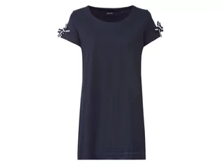 Sukienki - ESMARA ESMARA Sukienka t-shirt damski z bawełny, 1 sztuka (L (44/46), Ciemnoniebieski) - grafika 1