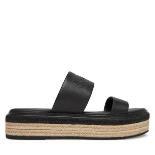 Espadryle Calvin Klein Flatform Wedge Slide - He HW0HW02374 Czarny - Espadryle damskie - miniaturka - grafika 1