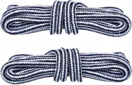 Akcesoria obuwnicze - SZARO-CZARNE Sznurówki TREKKINGOWE 90 cm Okrągłe 5 mm SZNUROWADŁA HQ G9-30 - miniaturka - grafika 1