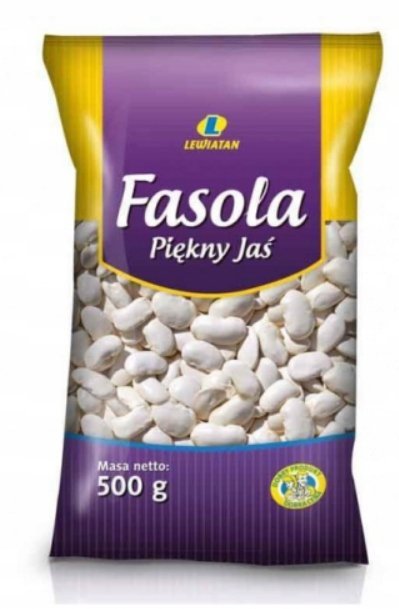 Lewiatan Fasola Piękny Jaś 500g - Źródło Białka Roślinnego