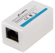 Wtyczki i adaptery - LANBERG Adapter złączka sieciowa RJ45 x2 kat.6 + EKSPRESOWA AD-RJ45-RJ45-OU6 - miniaturka - grafika 1