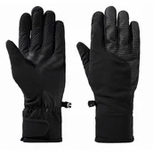 Rękawiczki - Rękawice sofshellowe unisex Jack Wolfskin NIGHT HAWK GLOVES black - M - miniaturka - grafika 1