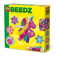 Zabawki kreatywne - Ses Koraliki do prasowania różowy jednorożec 1400 szt # z wartością produktów powyżej 89zł! - miniaturka - grafika 1