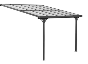 Zadaszenie tarasu 3x3m wiata Westmann czarna aluminium - Pozostałe meble ogrodowe - miniaturka - grafika 1