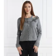 Swetry damskie - Liu Jo Kardigan | Regular Fit | z dodatkiem wełny - miniaturka - grafika 1