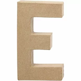 Creativ Company AS Creativ Company, duża litera "E", Papier Mache, 20,5 cm - Pozostałe akcesoria dla plastyków - miniaturka - grafika 1