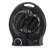 Wentylatory - Wentylator z elementem grzejnym 1000/2000W/230V czarny - miniaturka - grafika 1