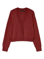Swetry damskie - Vero Moda Kardigan w kolorze bordowym - miniaturka - grafika 1