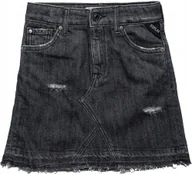 Spódnice - Replay Ołówkowa Spódniczka Z Przetarciami Denim 150 Kyb - miniaturka - grafika 1