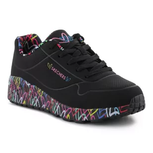Buty Skechers Lovely Luv Jr 314976L-BKMT czarne wielokolorowe - Buty dla dziewczynek - miniaturka - grafika 1