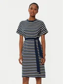 Sukienki - Tommy Hilfiger Sukienka codzienna WW0WW45183 Granatowy Regular Fit - miniaturka - grafika 1